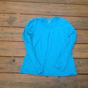 Blue long sleeved shirt