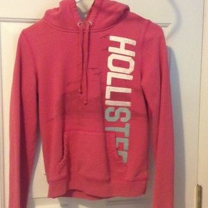 Pink hollister hoodie