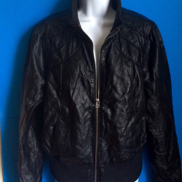 Faith21 Leather / Faux Jacket Black Forever21 Plus