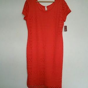 !!!Sold!!!!Coral Tribal Print Dresss