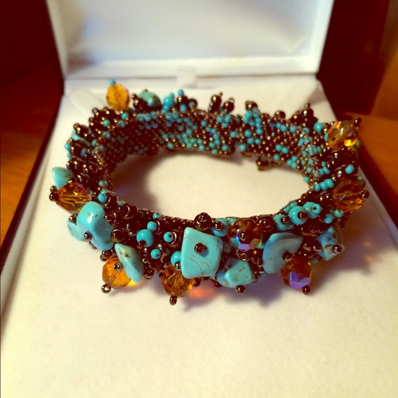 Hand Beaded Bracelet.