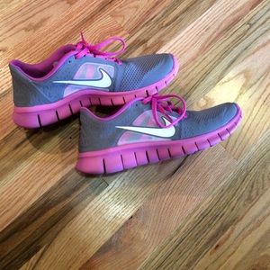 Greg and purple Nike Free Run 3