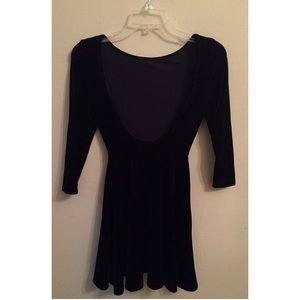 American Apparel velvet skater dress