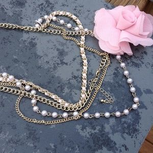Pink Flowered necklace