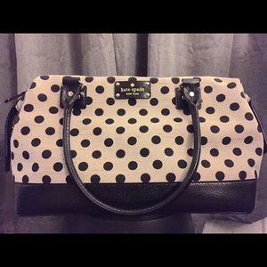Kate Spade Polka Dot Fabric Handbag