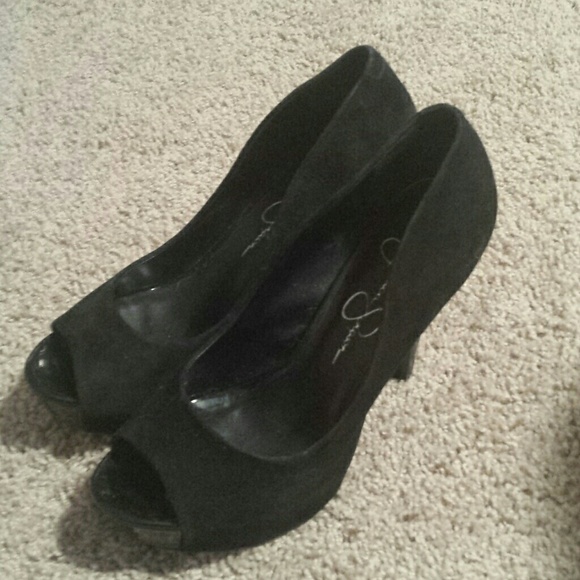 Jessica Simpson peep toe pumps
