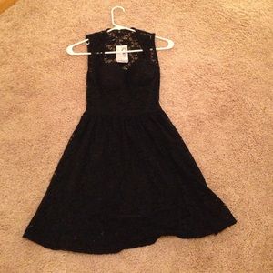 Black lace dress