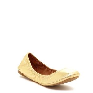 Brand new Lucky Brand gold flats