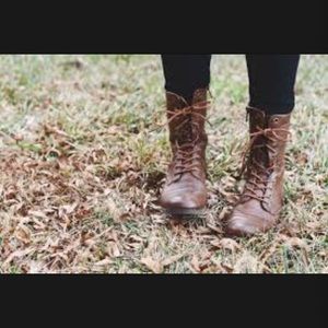 Brown Combat Boots