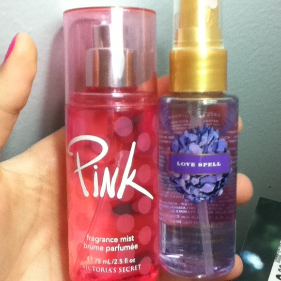 PINK fragrance mist&Love Spell by Victorias Secret