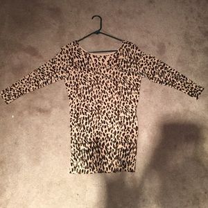 Cheetah sweater. Size runs small
