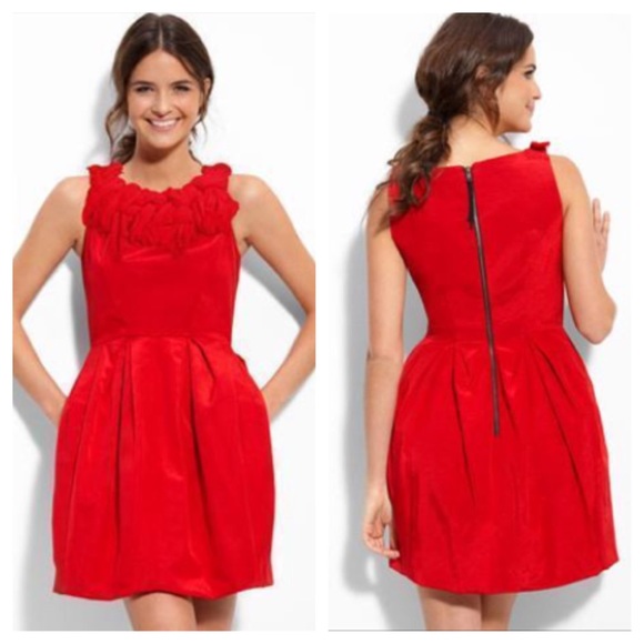 Red Bengaline Party Dress 💃 - Picture 1 of 4