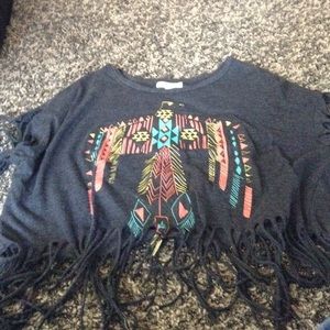 Tribal crop top