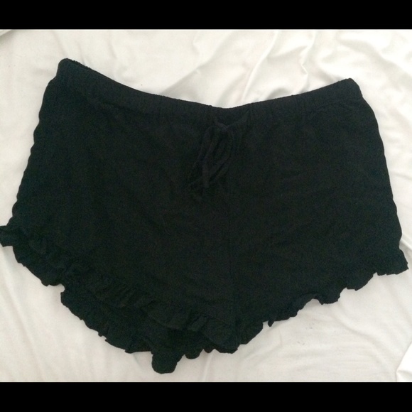 Black Flowy shorts