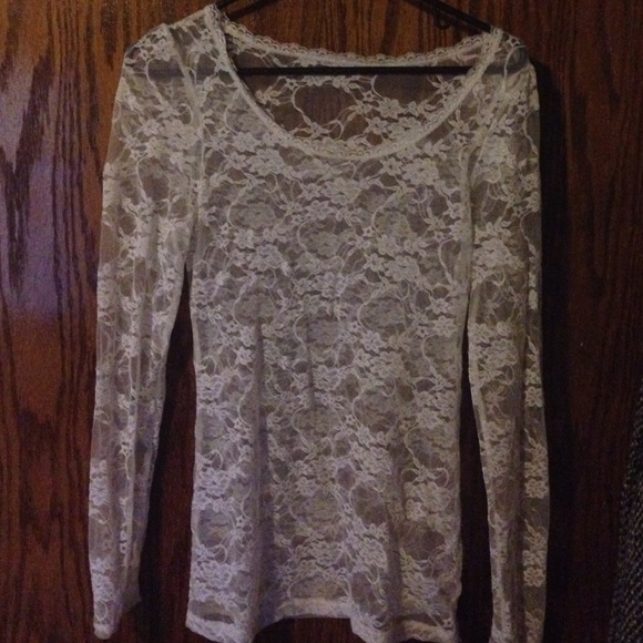 White Lace Top. Not sure of what brand.