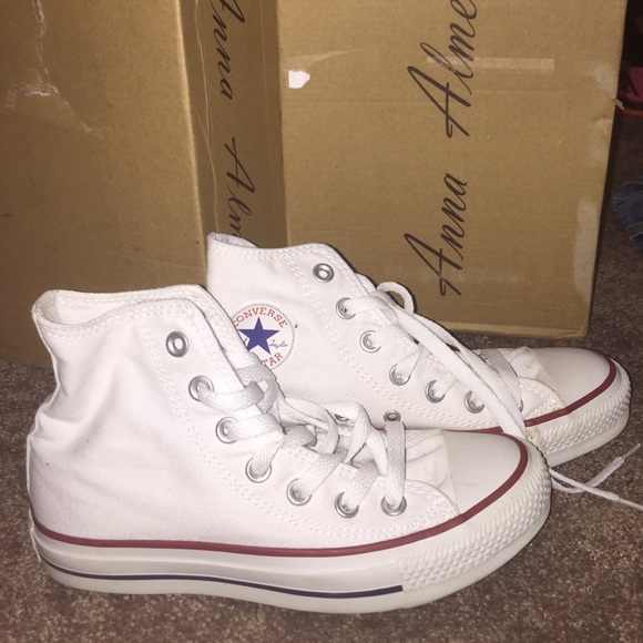 White high top converse