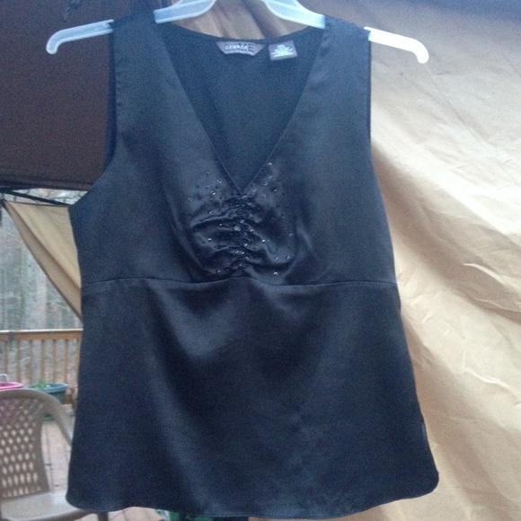 Black tank top
