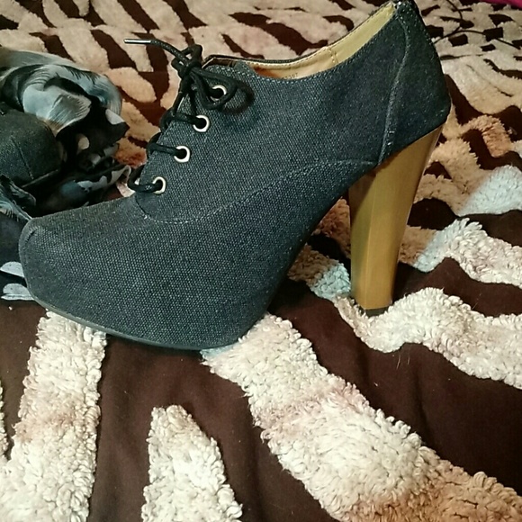 Gray Platform Booties - Picture 2 of 4