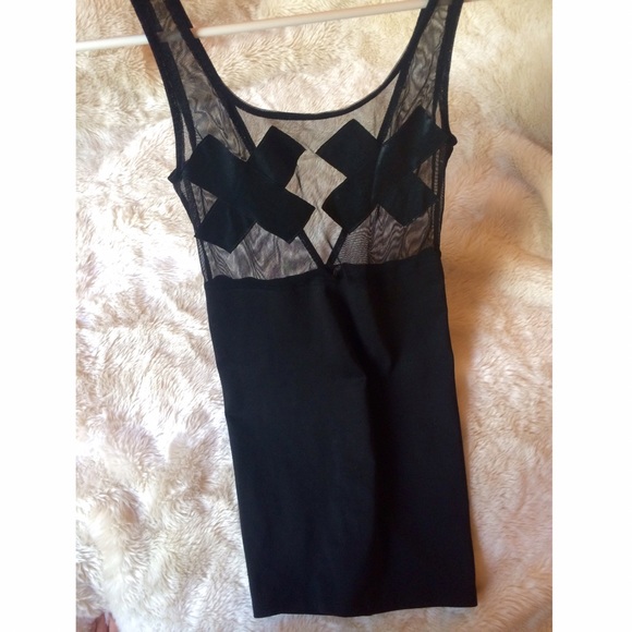 Dresses & Skirts - Sheer Black XX Mini Dress