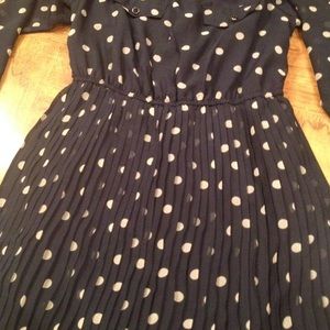 Long sleeve polka dot dress from target.