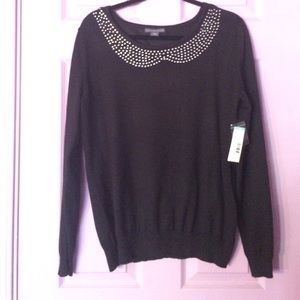 Bling embellished sweater