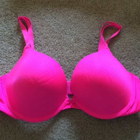 Bright pink Victoria's Secret bra
