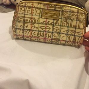 Coach makeup bag
