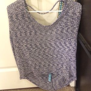 Open back long sleeve