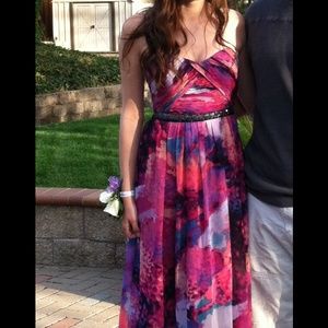 Calvin Klein long floral dress prom ball gown