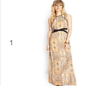 Contemporary Southwestern Cutout Maxi Dress