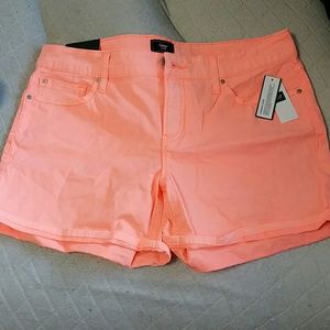 Neon peach shorts