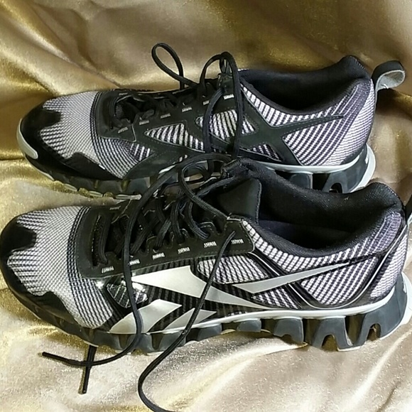 Reebok zigtech black men's sneaker shoe