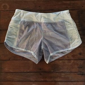 Lululemon light blue & periwinkle workout short