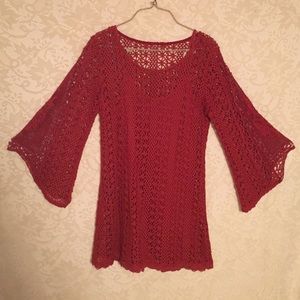 Boho crochet tunic