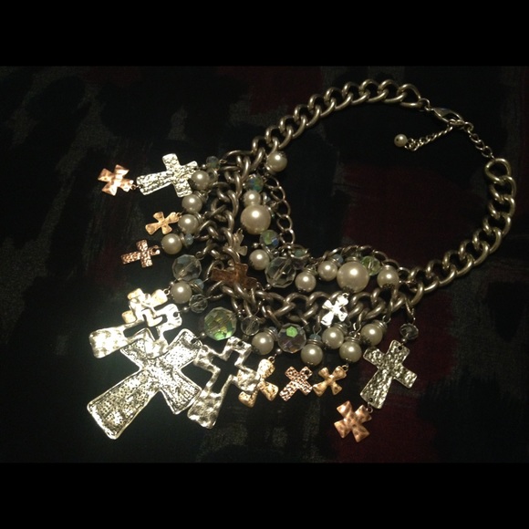 Large cross necklace