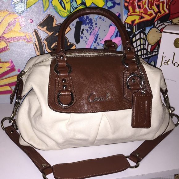 Beautiful, authentic two-toned Coach purse
