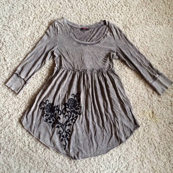 Taupe 3/4 Sleeve Tunic