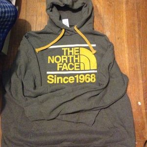 Men's hooded gray sweater