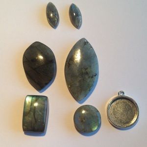Labradorite cabochons (no holes)