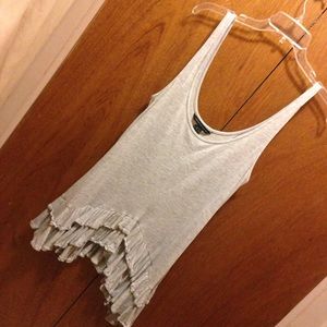 Ruffled gray tank and dress