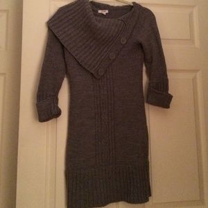 Heather Gray Sweater Dress