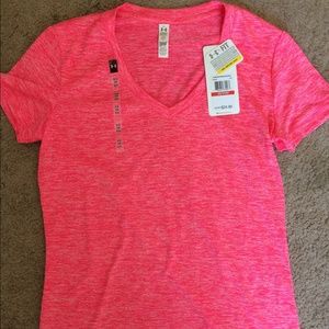 Pink Under Armour Workout Shirt