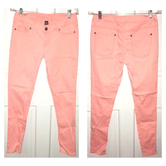 Bright Coral Skinny Pants
