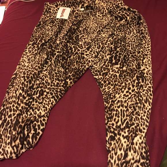Cheetah harem pants