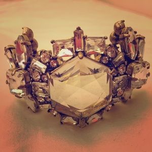NWOT J Crew Crystal Compilation Bracelet