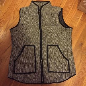 JCrew-like Herringbone Vest