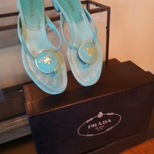 Authentic Vintage Prada thongs 6.5