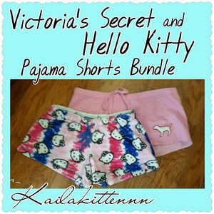Victorias Secret and Hello Kitty Pajama Shorts