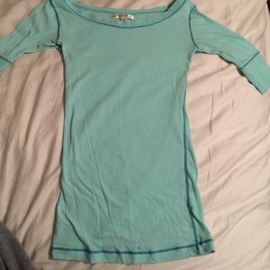 Teal half sleeve