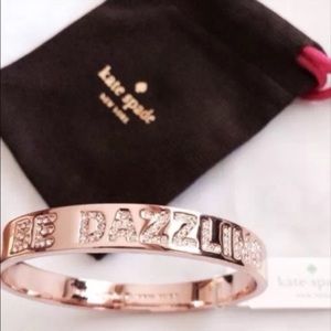 Kate Spade Be Dazzling Crystal Rose Gold Bangle